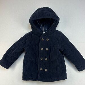 Genuine Kids by OSHKOSH Navy Blue Hooded Corduroy Jacket